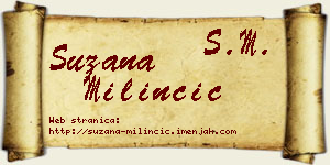 Suzana Milinčić vizit kartica